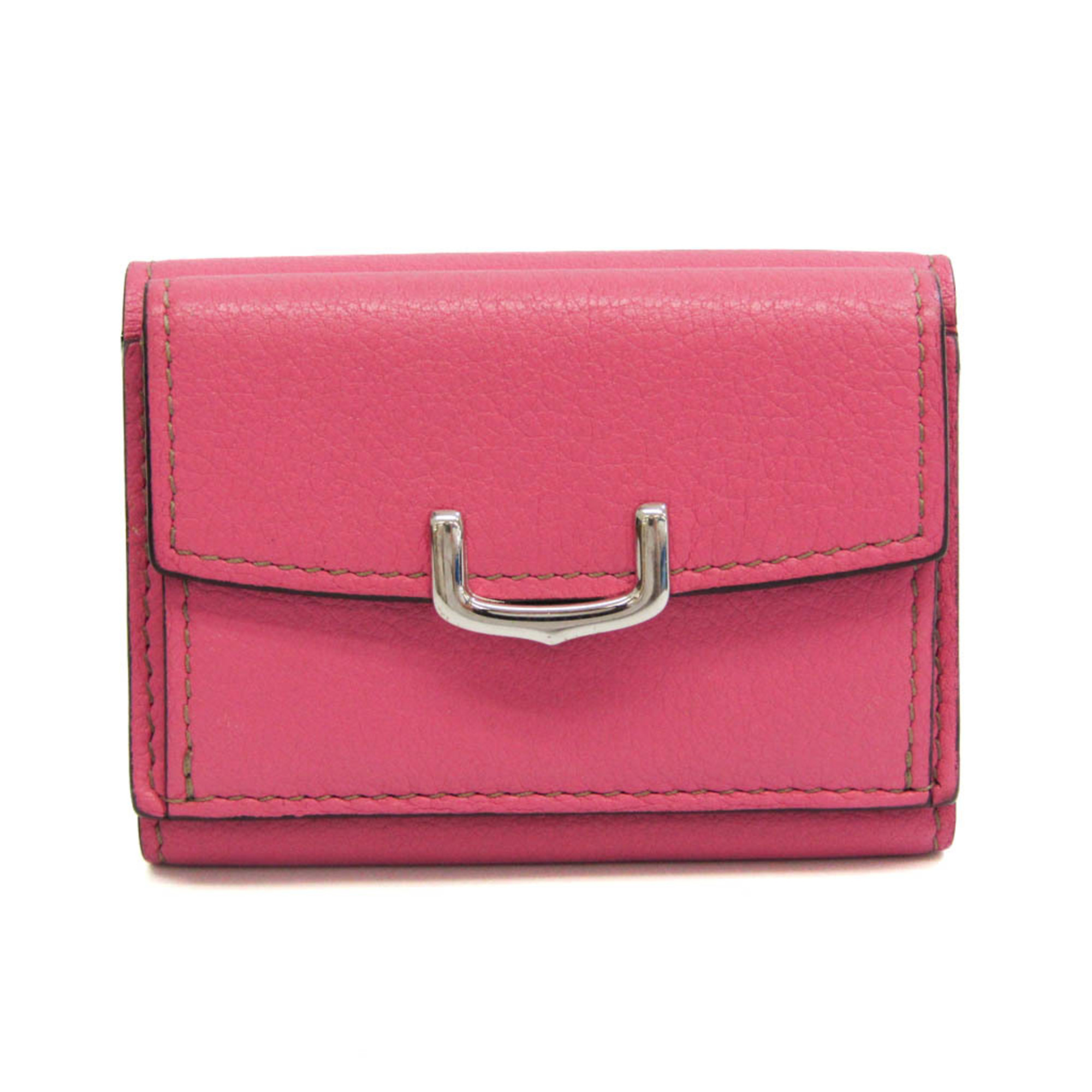 Cartier C De Cartier Compact Wallet L3001683 Women's Leather Wallet (tri-fold) Pink