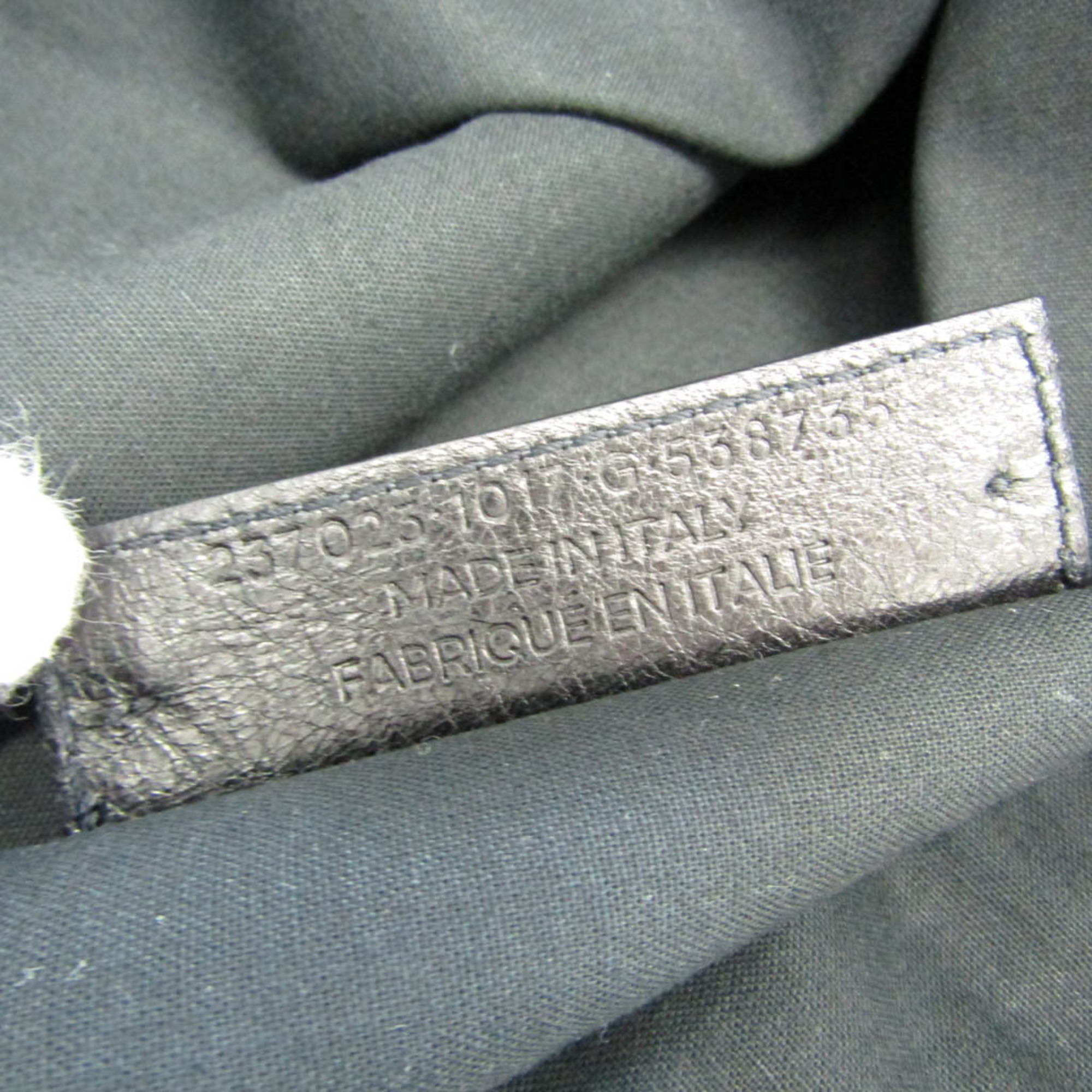Balenciaga Classic Clip 237023 Women's Leather Clutch Bag Black,Gray Beige