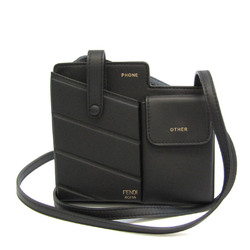 Fendi Women's Leather Shoulder Bag Black