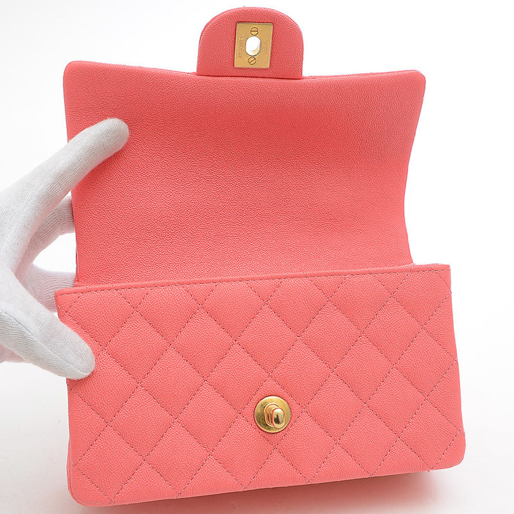 Chanel Top Handle Mini Flap Bag 2 Way Pink Gold Hardware AS2431 | eLADY  Globazone