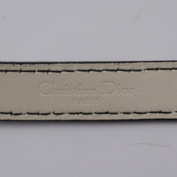 Christian Dior D-FENCE defense belt leather ivory system gold metal fittings logo narrow