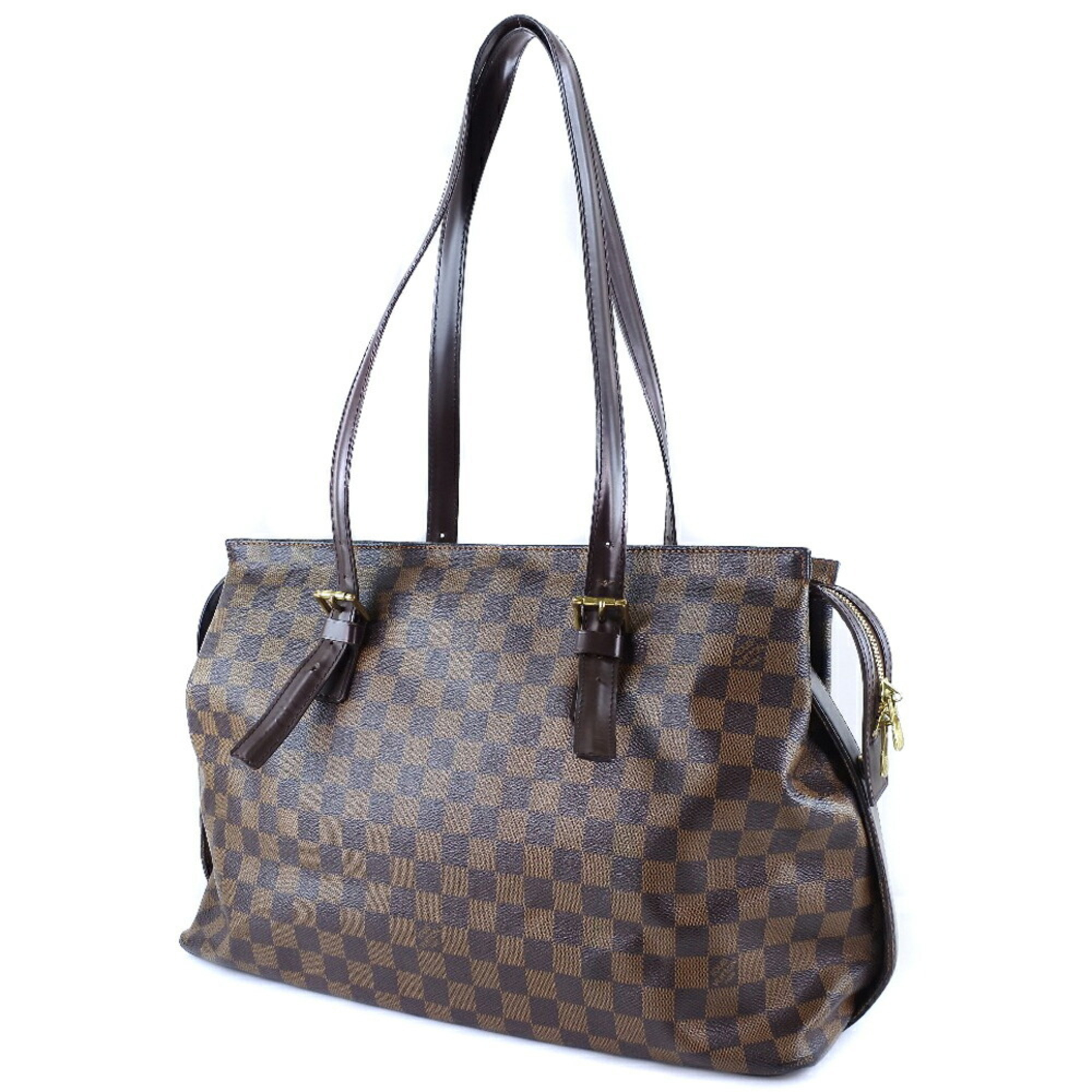 LOUIS VUITTON Louis Vuitton Chelsea N51119 Damier Canvas Brown TH0095 Women's Shoulder Bag