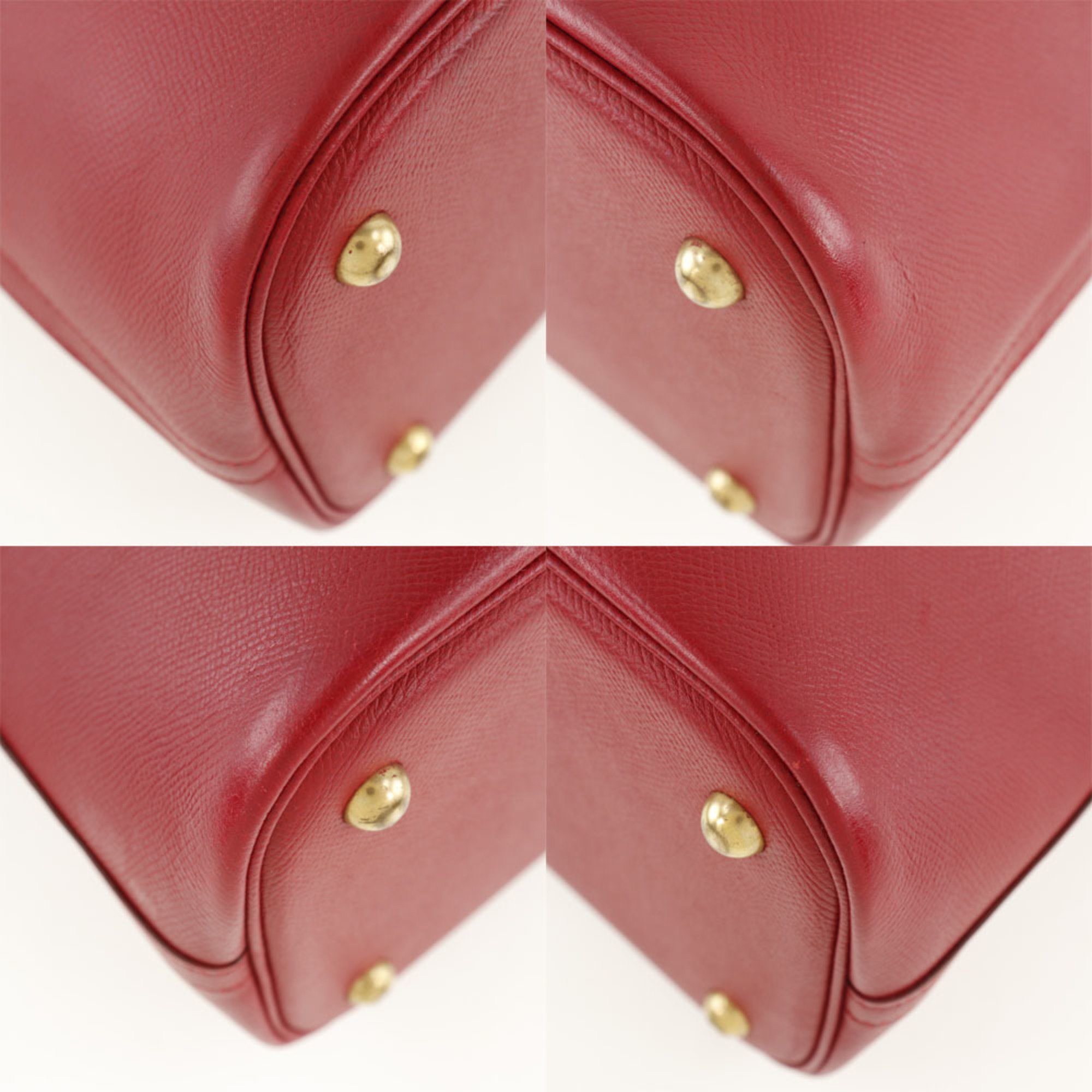 HERMES Hermes Bolide 37 Cushbel Red 〇Y Women's Handbag