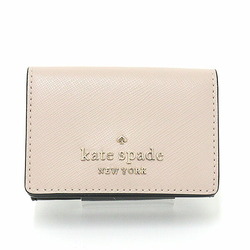 Kate spade Stacy Color Block Micro Trifold Warm Beige Multi Black PVC Leather WLR00127 Wallet Small Purse