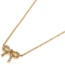 Tiffany Metrobow diamond necklace K18 pink gold Ladies TIFFANY&Co.