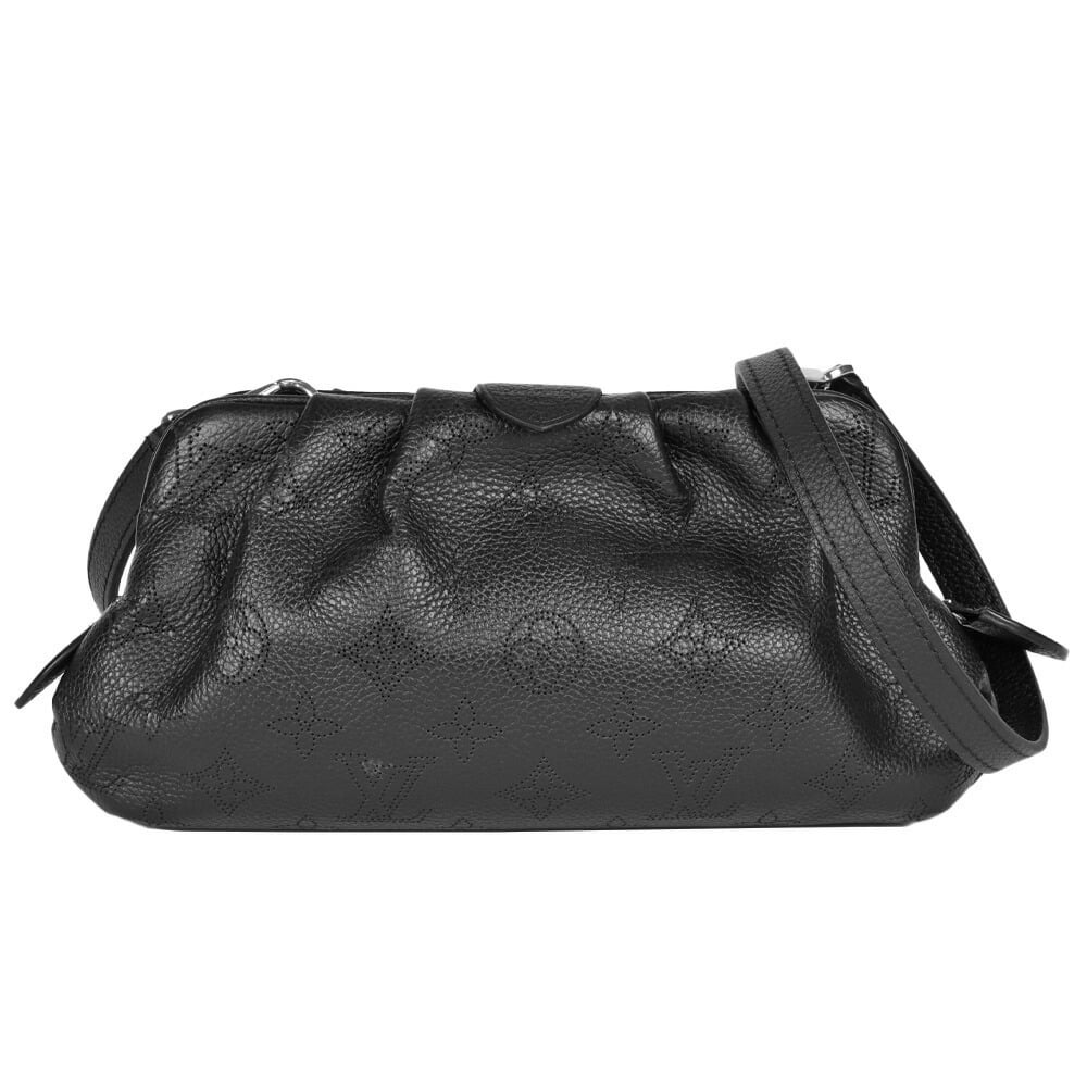 Louis Vuitton LOUIS VUITTON Scala Shoulder Bag Monogram Mahina Leather Noir  M80093