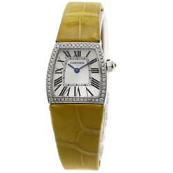Cartier WE600351 Ladona SM diamond watch K18 white gold leather ladies CARTIER
