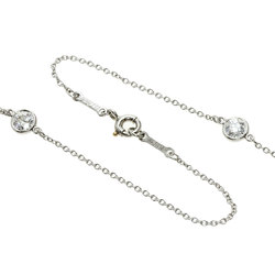 Tiffany visor yard 5P diamond necklace platinum PT950 ladies TIFFANY&Co.