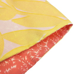 Louis Vuitton LOUIS VUITTON Bandeau Tropical Flower Scarf Silk Pink Yellow M75272