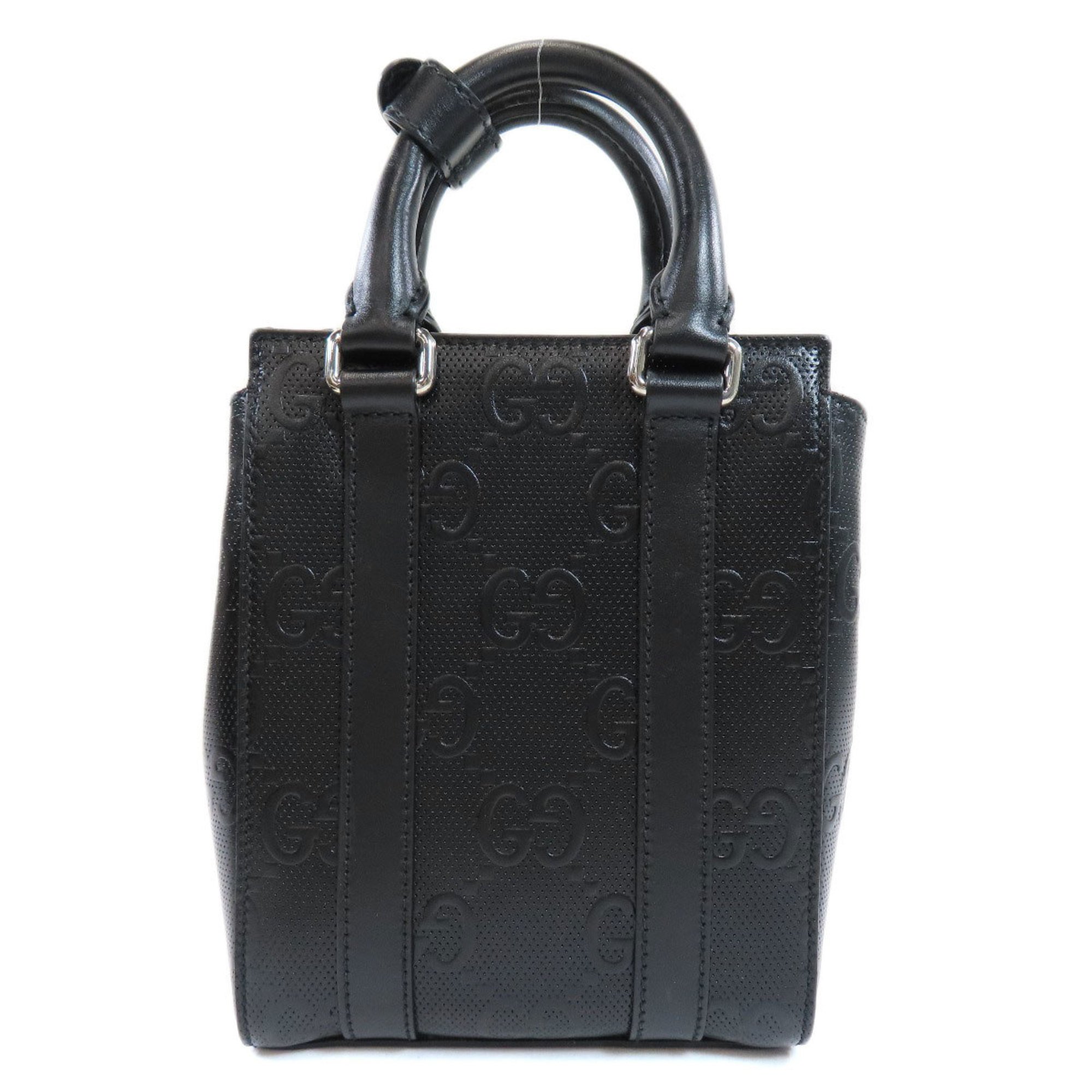 Gucci 696010 GG Embossed Tote Bag Leather Ladies GUCCI