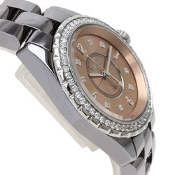 Chanel H2563 J12 chronomatic 33mm diamond watch titanium ceramic ladies CHANEL