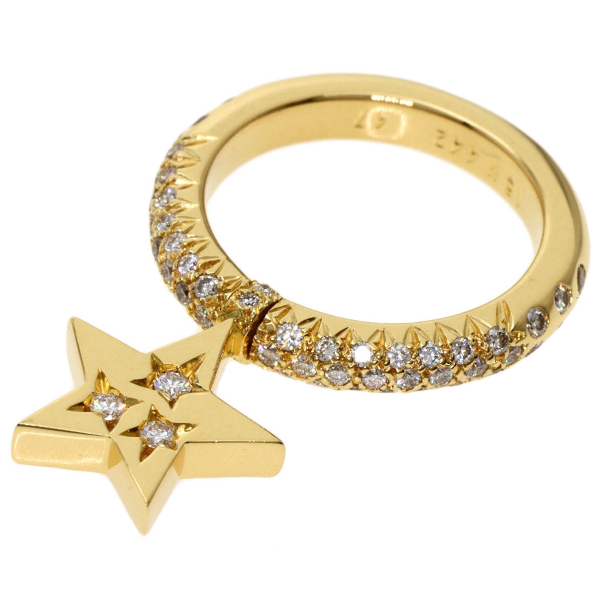Chanel Comet Star Diamond #47 Ring K18 Yellow Gold Ladies CHANEL
