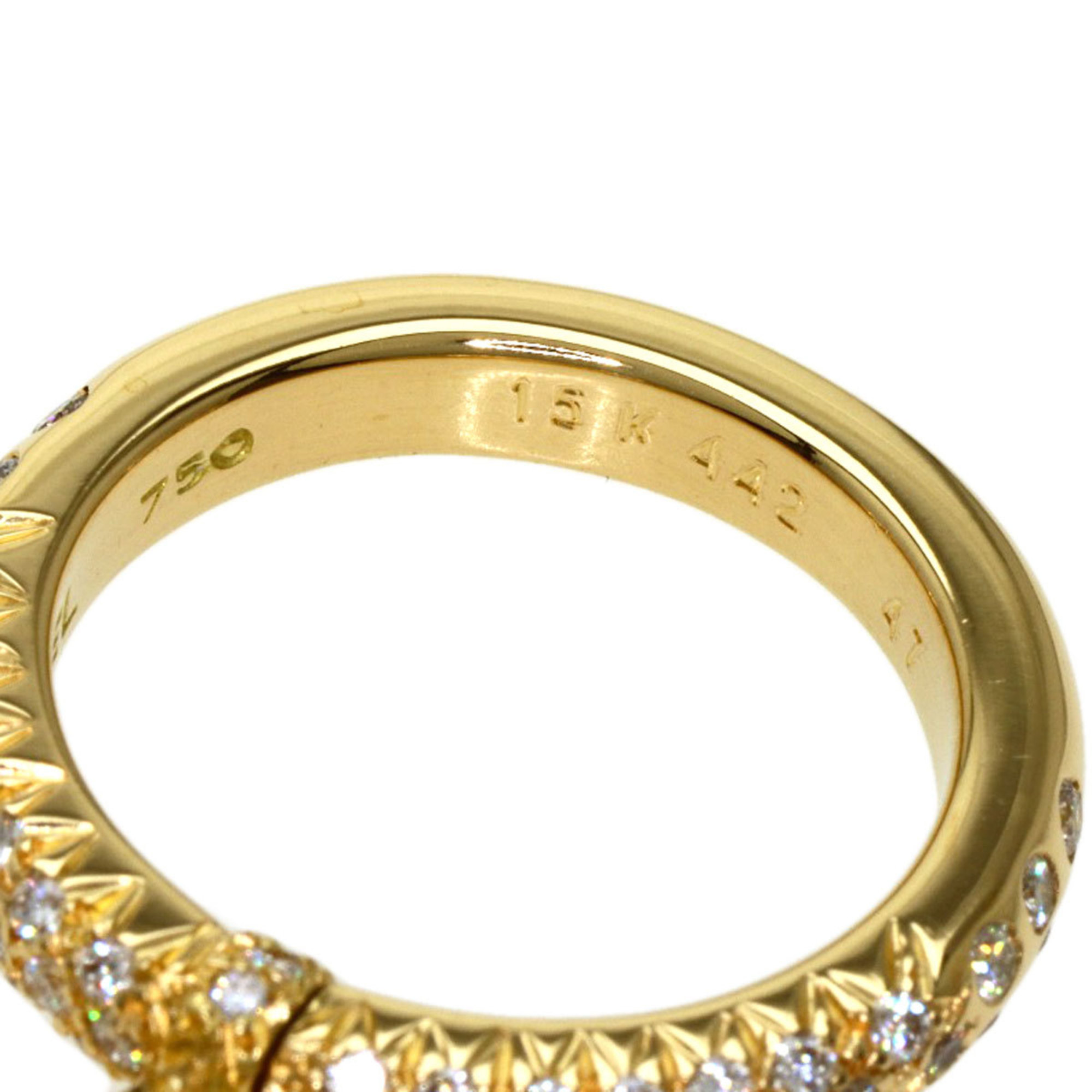 Chanel Comet Star Diamond #47 Ring K18 Yellow Gold Ladies CHANEL