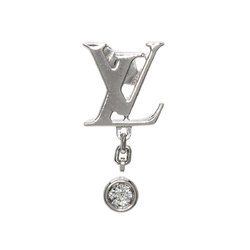 Louis Vuitton Pus Idile Blossom LV Diamond One Earring K18 White Gold Unisex LOUIS VUITTON