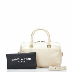 Saint Laurent Baby Duffle Handbag Shoulder Bag 330958 Beige Leather Ladies SAINT LAURENT