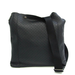 Bottega Veneta Intreccio Mirage Men,Women Leather Shoulder Bag Dark Navy