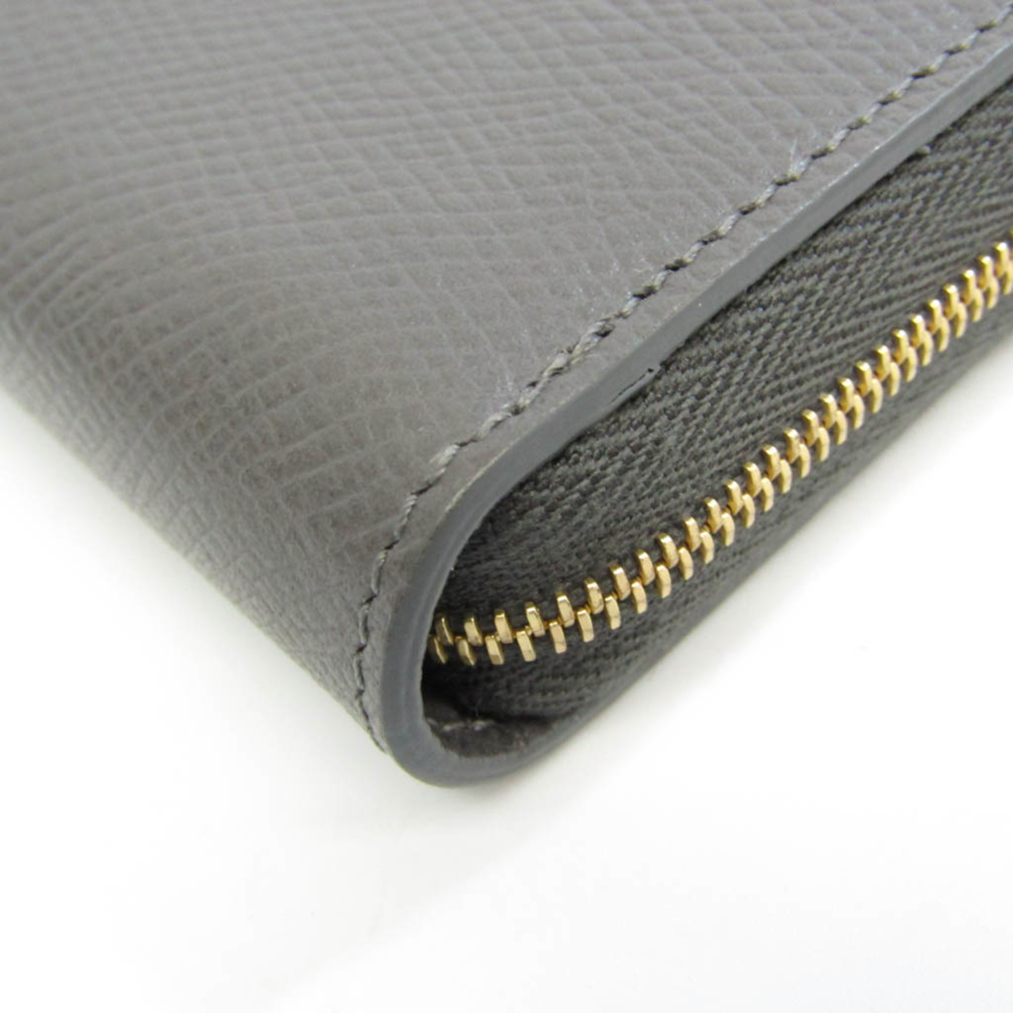 Celine Large Zipped Wallet 10B553 Men,Women  Calfskin Long Wallet (bi-fold) Gray