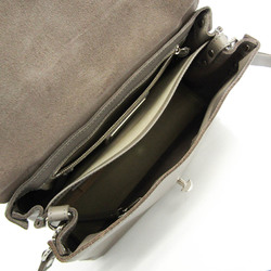 Zanellato Postina S Men,Women Leather Handbag,Shoulder Bag Gray