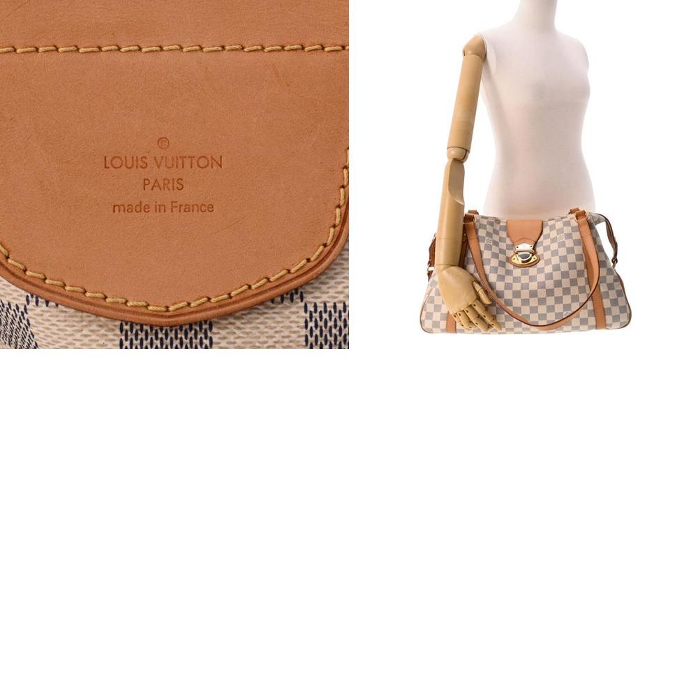 LOUIS VUITTON Louis Vuitton Damier Azur Stresa GM White N42221 Ladies  Canvas Shoulder Bag