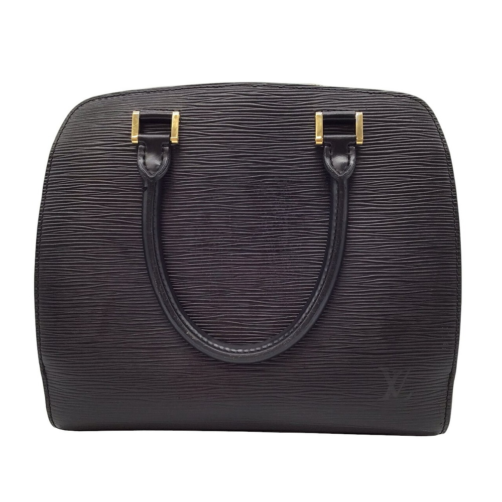 LOUIS VUITTON Louis Vuitton Epi Pont Neuf M52052 MI0928 Noir Black Handbag  Mini Boston Gold Hardware Leather Ladies