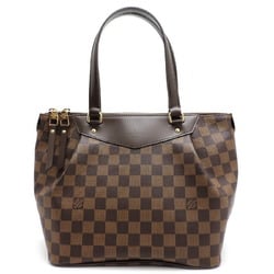 Louis Vuitton Westminster PM Women's Tote Bag N41102() Damier Ebene Brown Red
