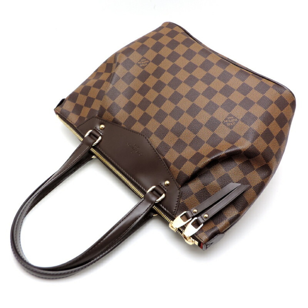 Louis Vuitton Westminster PM Women's Tote Bag N41102() Damier Ebene Brown  Red