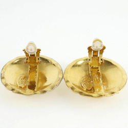 Chanel Cocomark Matelasse Vintage Gold Plated 23 Ladies Earrings