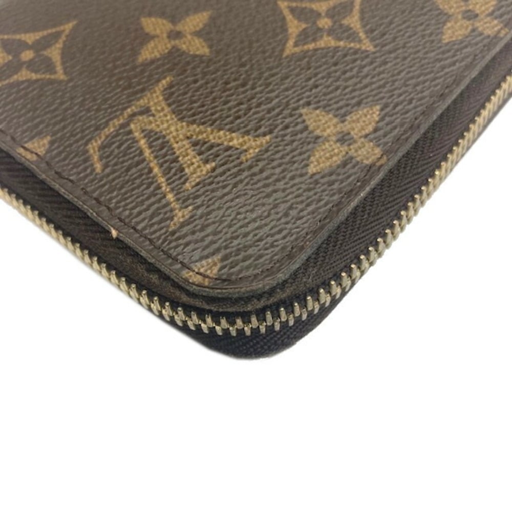 Louis Vuitton Monogram M60017 Zippy Wallet Round Purse - Brown