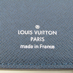 Louis Vuitton Taiga Brazza Wallet M30502 Men's Taiga Leather Long Wallet (bi-fold) Navy Blue