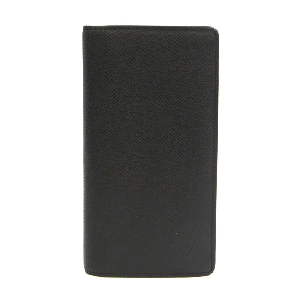 Louis Vuitton Taiga Brazza Wallet M30501 Men's Taiga Leather Long Wallet  (bi-fold) Noir