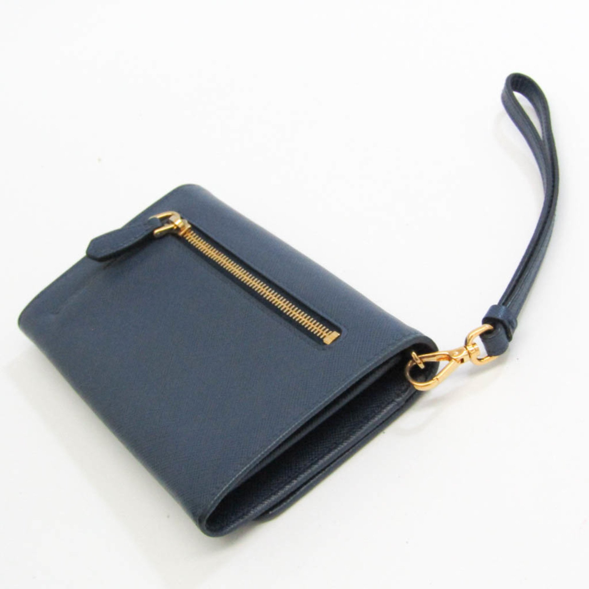 Prada Saffiano 1M1426  Wallet (bi-fold) Blue