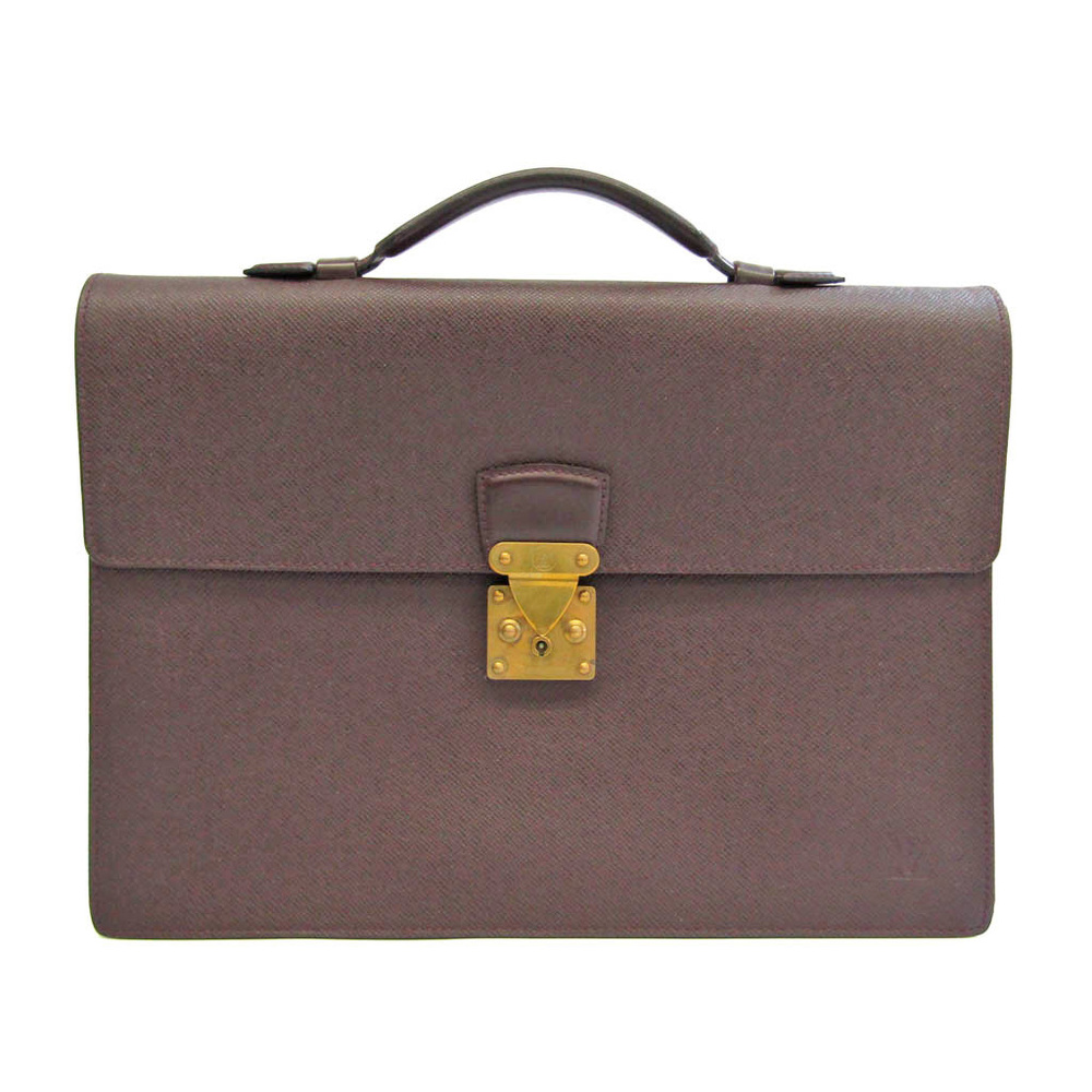 Louis Vuitton Taiga Servuit Clado M30076 Men's Briefcase Acajou