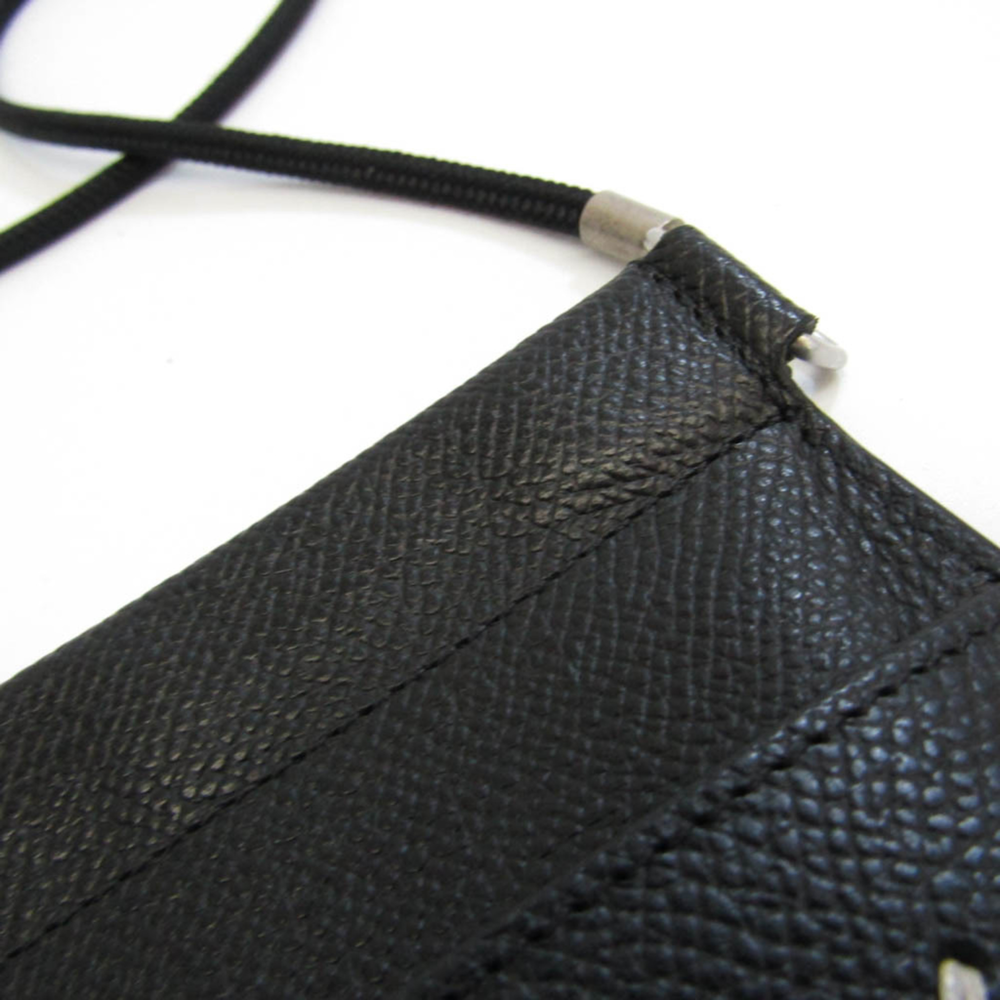 Maison Margiela Document Holder Shoulder Pouch S55UI0207 Women's Leather Shoulder Bag Black