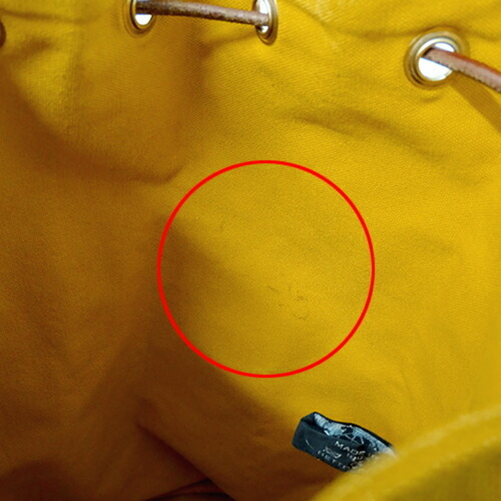 Authenticated Used Hermes HERMES Bag Ladies Shoulder Rucksack Body Porchon  Mimil Toile Officie Yellow Type 