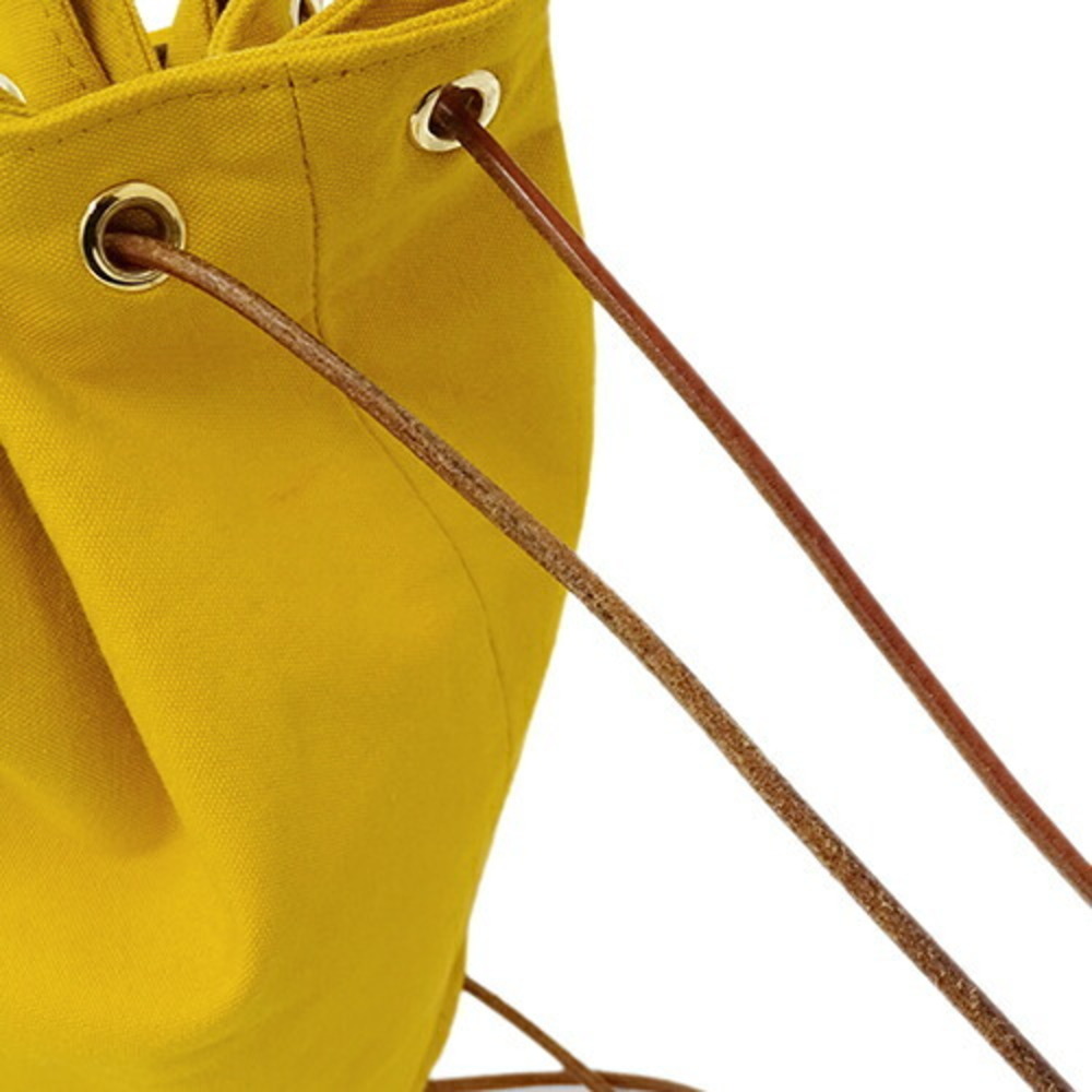 Hermes HERMES Bag Ladies Shoulder Rucksack Body Porchon Mimil Toile Officie  Yellow Type
