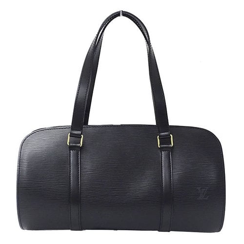 Louis Vuitton Black Epi Leather Soufflot Bag and Pouch Louis Vuitton