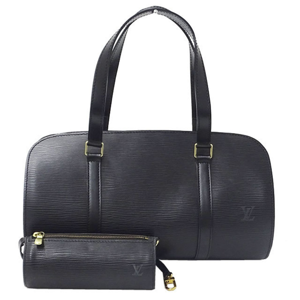 Louis Vuitton LOUIS VUITTON Bag Epi Women's Handbag Soufflot Noir N52222  Black