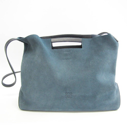 Loewe Women,Men Leather Shoulder Bag,Tote Bag Blue