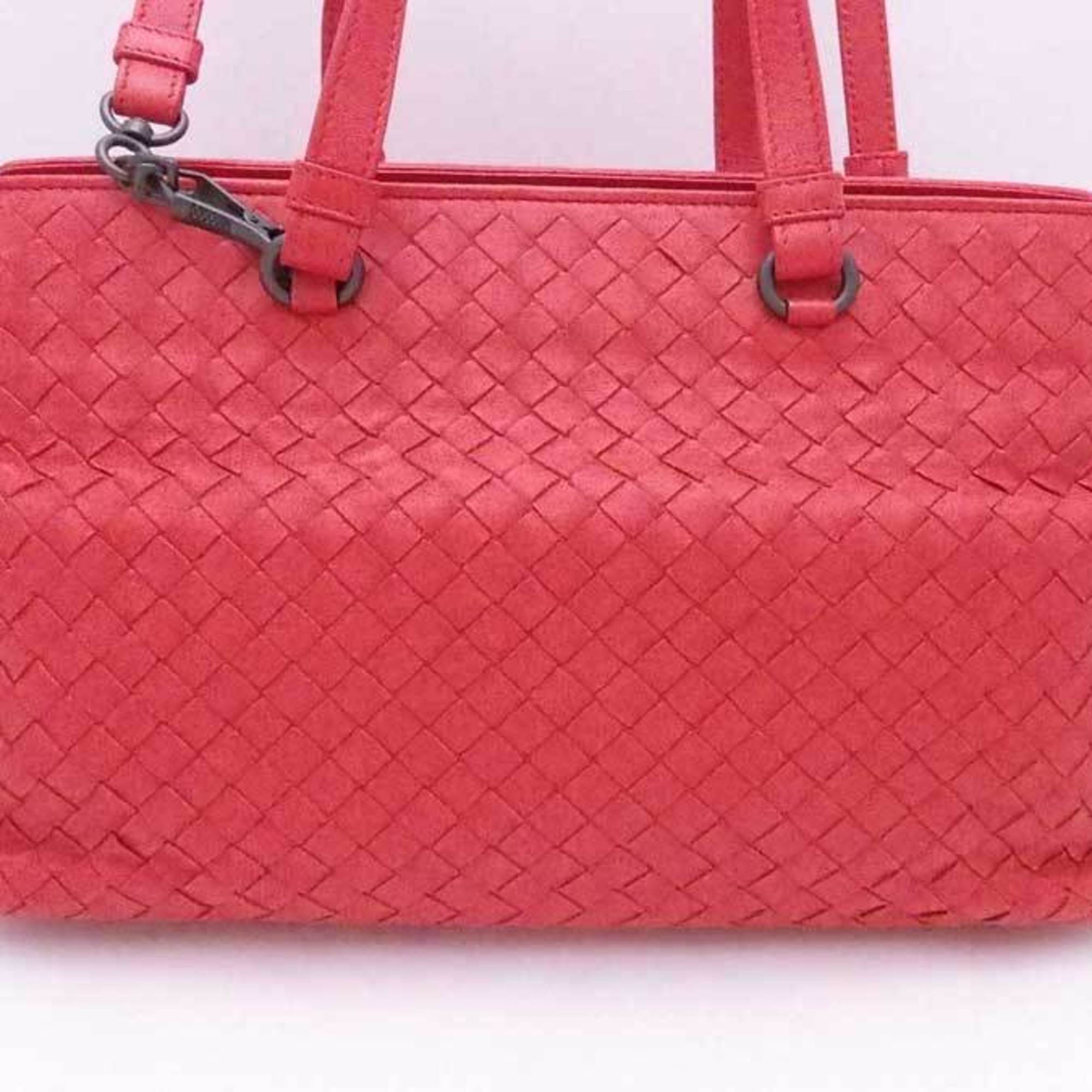 Bottega Veneta BOTTEGAVENETA handbag shoulder bag intrecciato leather red ladies