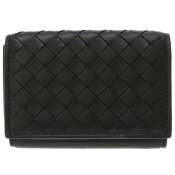 Bottega Veneta Intrecciato Leather Black Trifold Wallet Purse