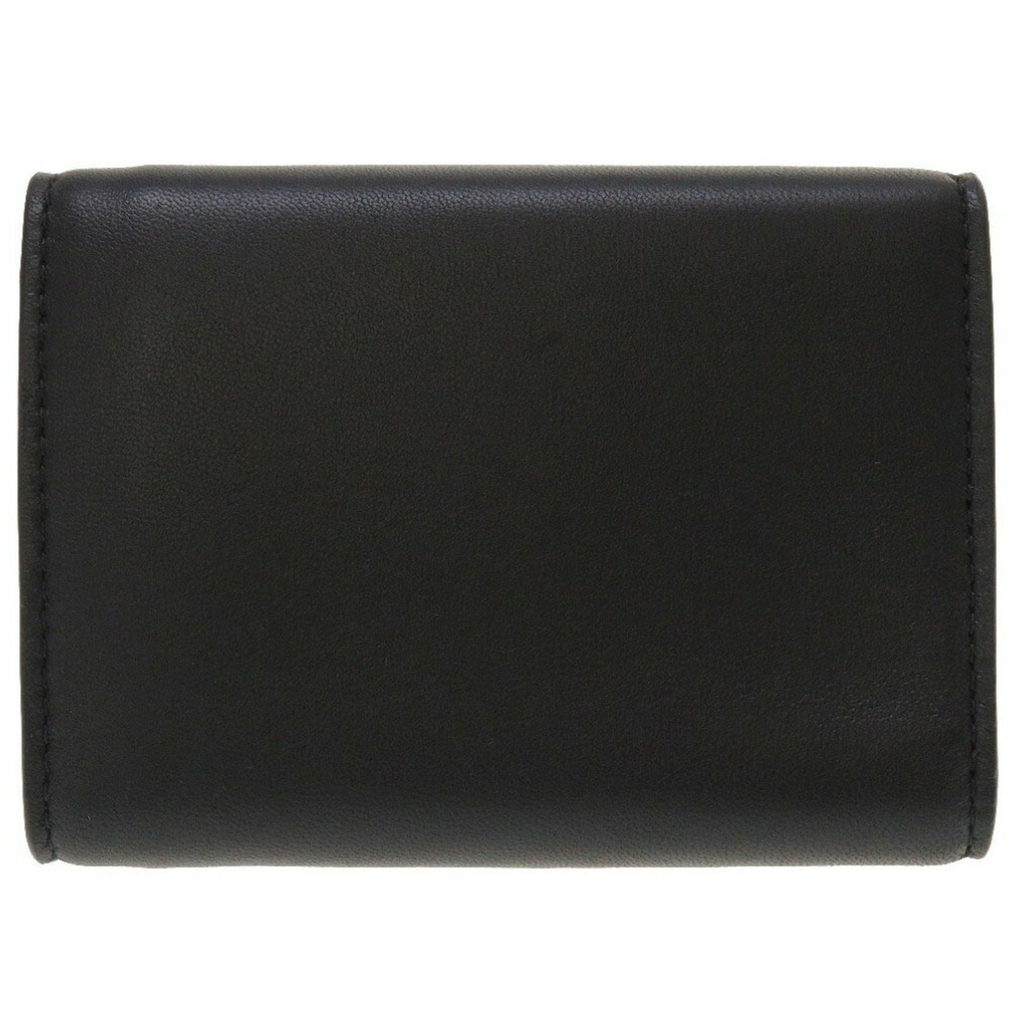 Bottega Veneta Intrecciato Leather Black Trifold Wallet Purse