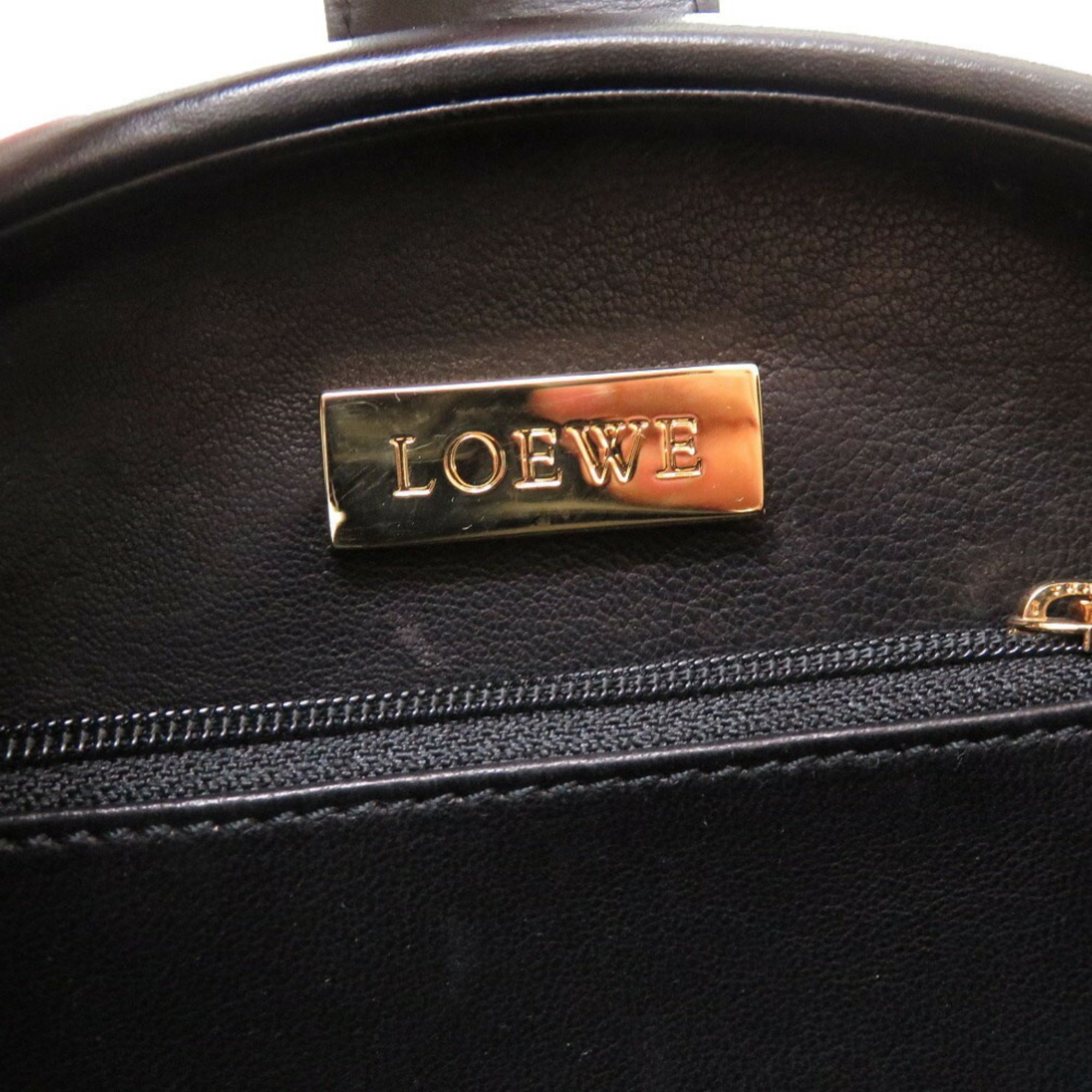 Loewe Anagram Leather Black Handbag