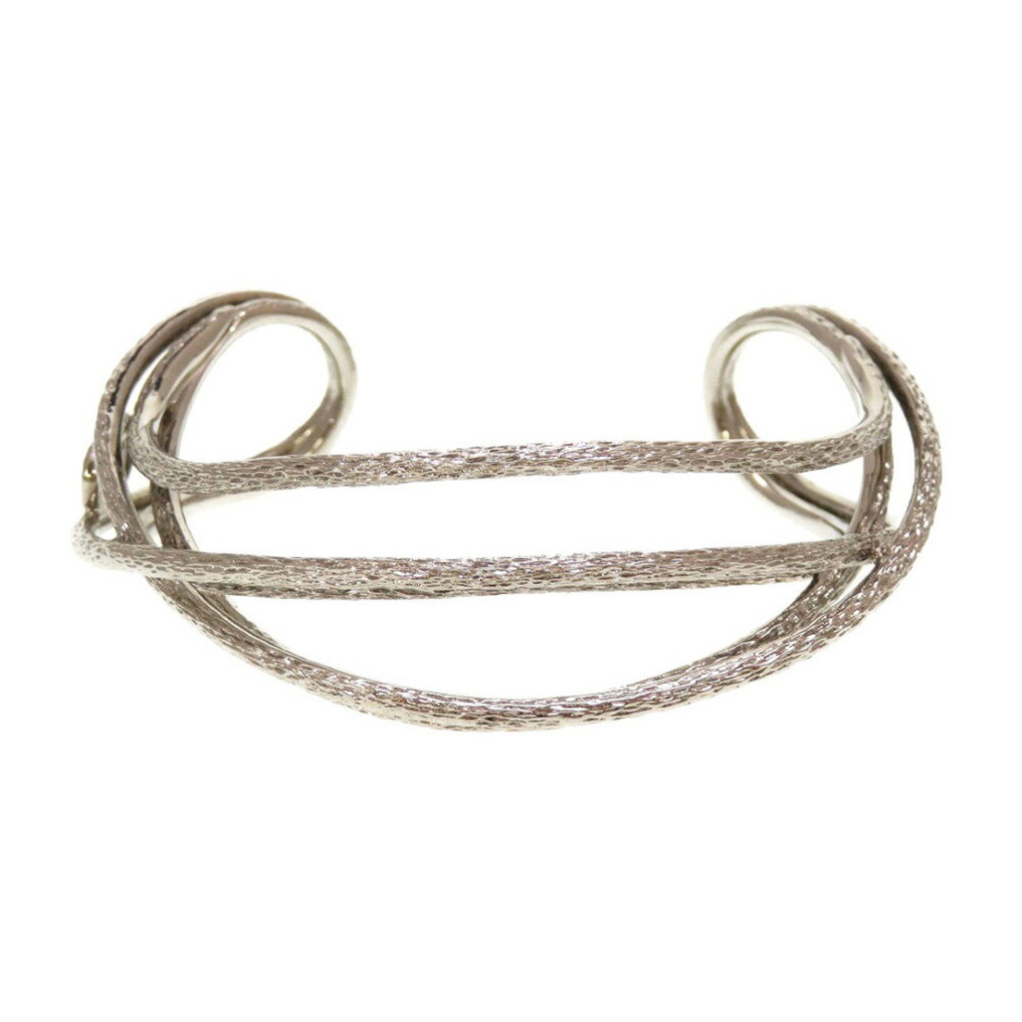 Christian Dior CD Metal Silver Bracelet Bangle