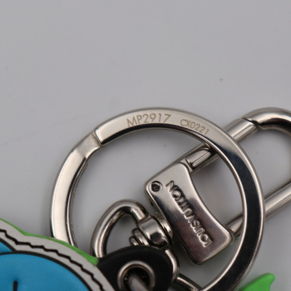 Louis Vuitton Keyring Keychain Charm Portocre LV Rabbit Blue Green Brown  Monogram Canvas MP2917
