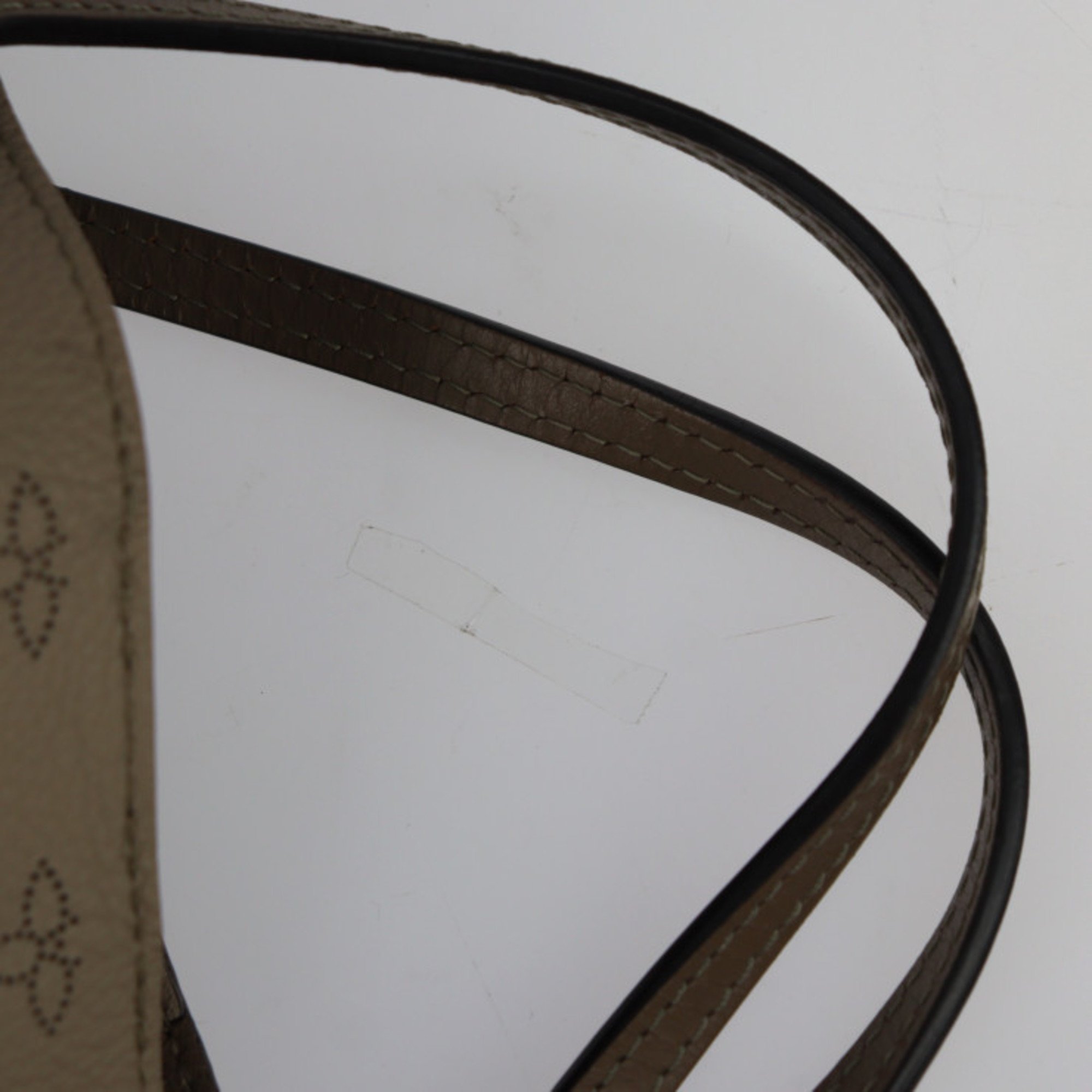 LOUIS VUITTON Louis Vuitton Hina PM Handbag M54351 Monogram Mahina Galle Beige Silver Hardware 2WAY Shoulder Bag