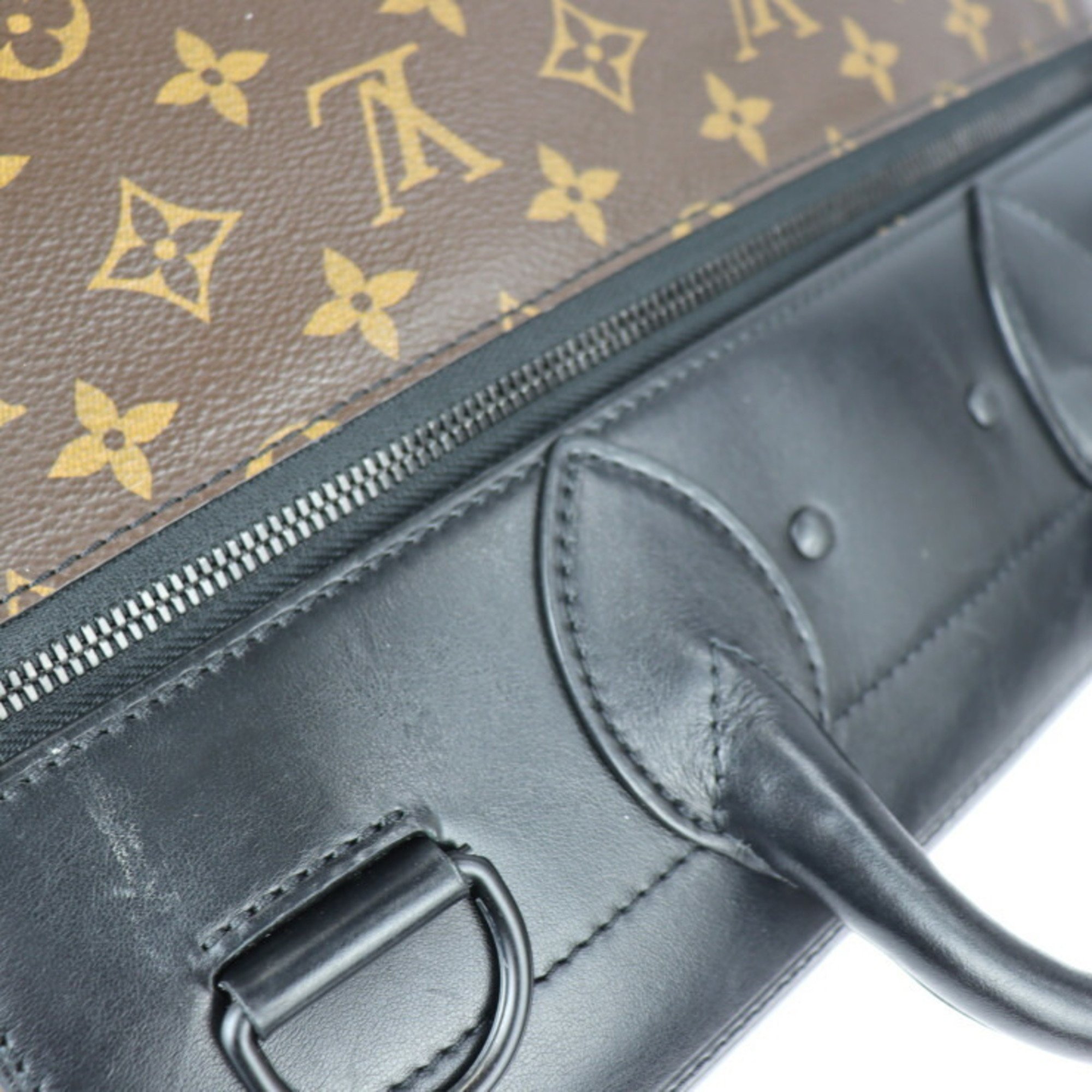 LOUIS VUITTON Louis Vuitton Steamer PM Shoulder Bag M44473 Monogram Canvas Leather Brown Black Solar Ray 2WAY Handbag