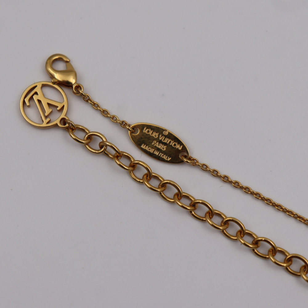 Louis Vuitton M00365 Collier Louisette Necklace Gold Lv Chain Women