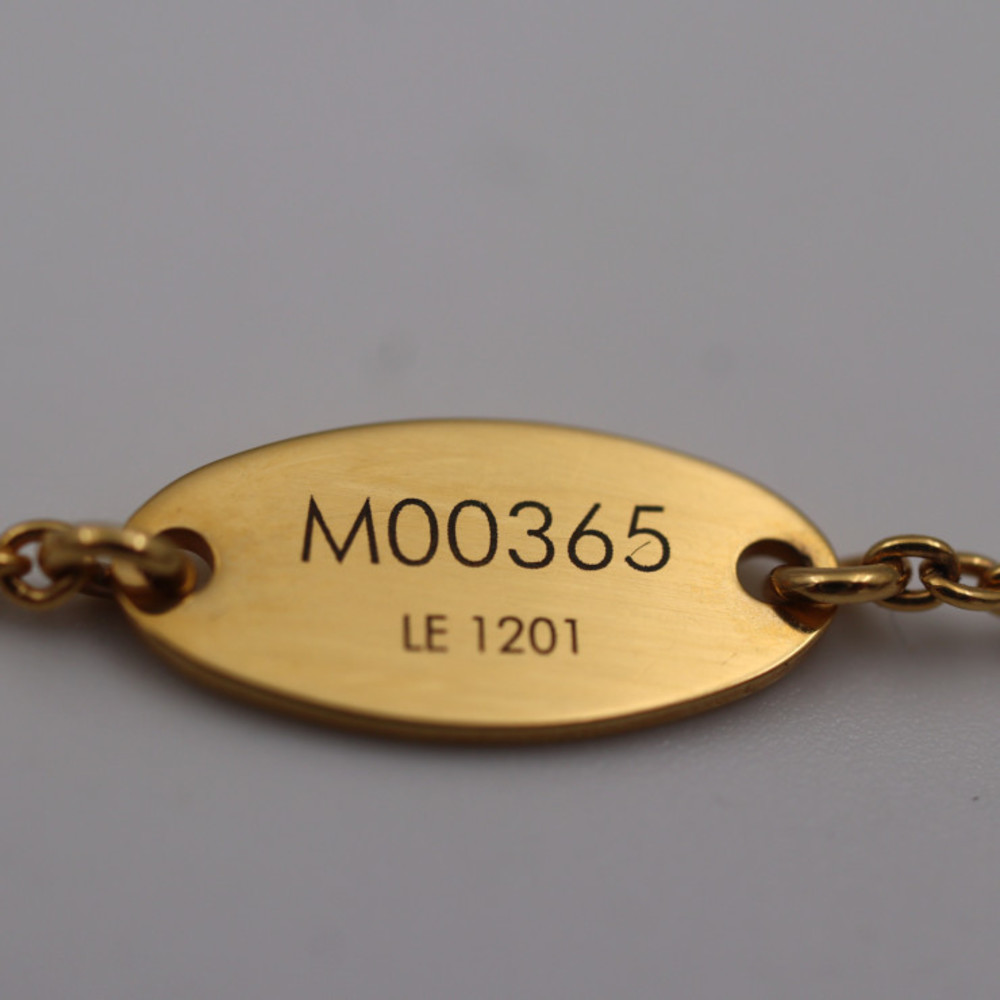 LOUIS VUITTON Collier Louisette Monogram Flower Necklace M00365 Gold R0102