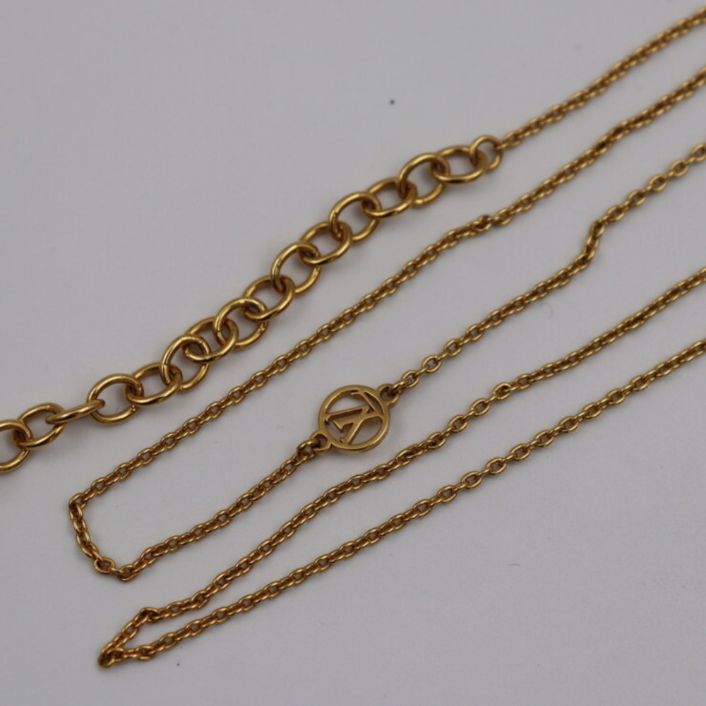 Louis Vuitton Collier Louisette Necklace M00365 Metal Gold Lv