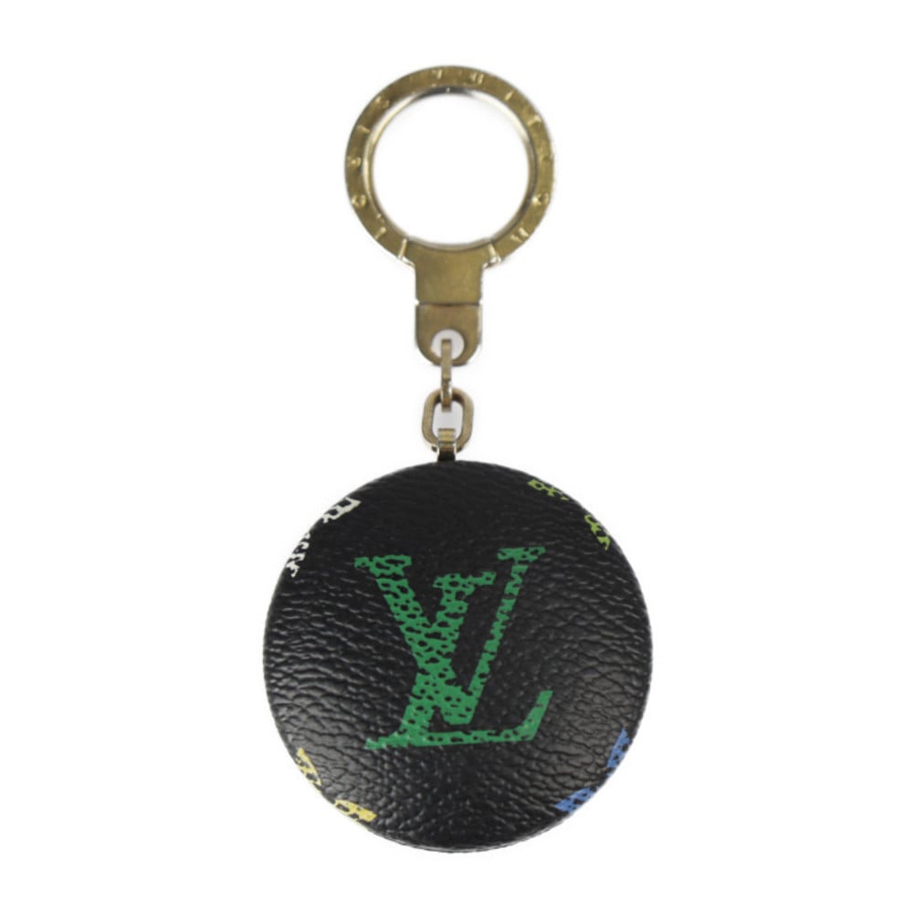 LOUIS VUITTON Louis Vuitton Astro pill key holder M51912 monogram multicolor  black gold metal fittings ring with light bag charm